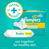 Pampers Sensitive Baby Wipes, Water Based, Hypoallergenic and Unscented, 8 Flip-Top Packs, 4 Refill Packs (1008 Wipes Total) (Packaging May Vary)
