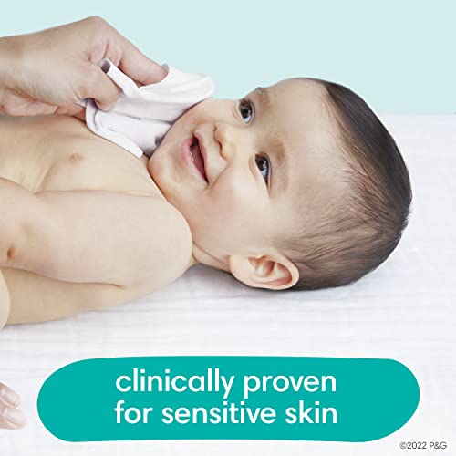 Pampers Sensitive Baby Wipes, Water Based, Hypoallergenic and Unscented, 8 Flip-Top Packs, 4 Refill Packs (1008 Wipes Total) (Packaging May Vary)
