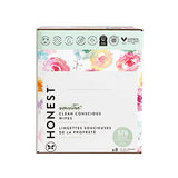 The Honest Company Clean Conscious Unscented Wipes | Over 99% Water, Compostable, Plant-Based, Baby Wipes | Hypoallergenic for Sensitive Skin, EWG Verified | Rose Blossom, 576 Count