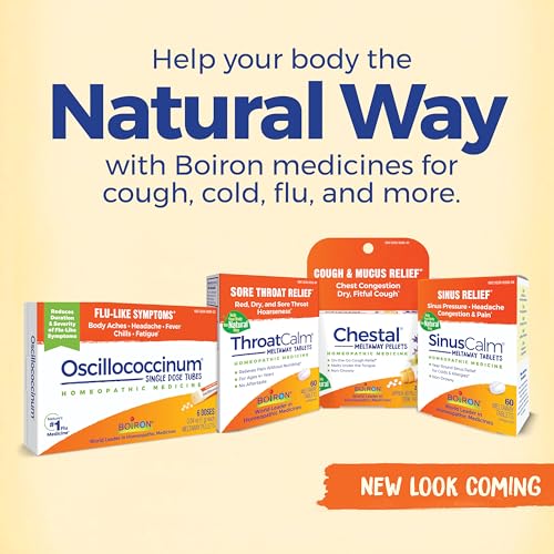 Boiron ColdCalm Tablets for Relief of Common Cold Symptoms Such as Sneezing, Runny Nose, Sore Throat, and Nasal Congestion - Non-Drowsy - 60 Count