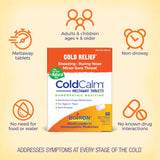 Boiron ColdCalm Tablets for Relief of Common Cold Symptoms Such as Sneezing, Runny Nose, Sore Throat, and Nasal Congestion - Non-Drowsy - 60 Count