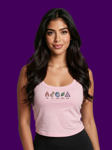 Model wearing a Mystic Rebels tank top