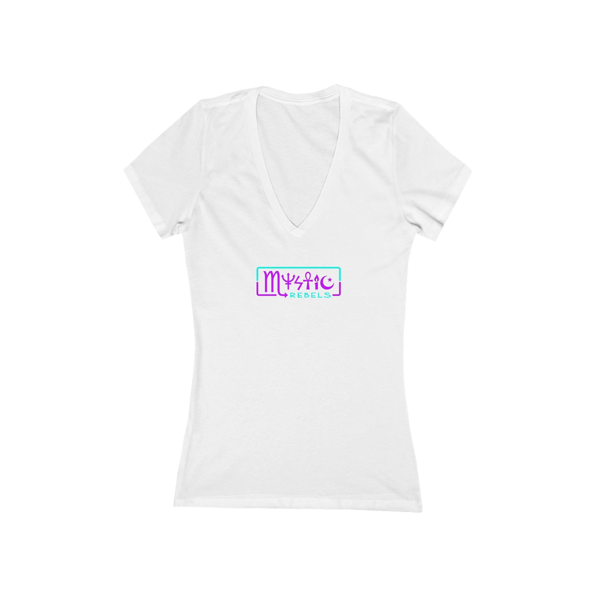 Mystic Rebels Women's Jersey Short Sleeve Deep V-Neck Tee