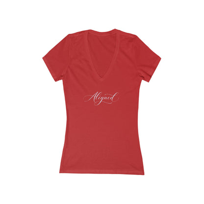 Aligned / Vibe Higher | Women's Deep V-Neck Tee