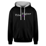 VIBE HIGHER UPLIFT | Contrast Hoodie - black/heather gray