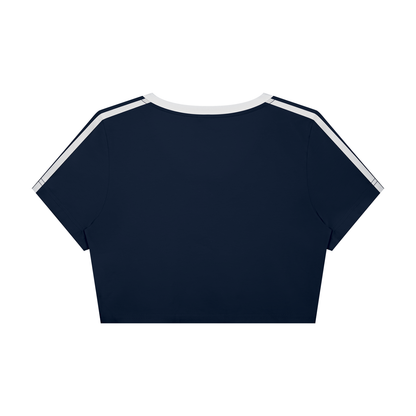 Aligned | Women’s Slim Fit Color Block V-neck Tee