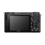 Sony Alpha ZV-E10 - APS-C Interchangeable Lens Mirrorless Vlog Camera Kit - Black