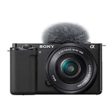 Sony Alpha ZV-E10 - APS-C Interchangeable Lens Mirrorless Vlog Camera Kit - Black