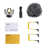 Deity V-Mic D4 Mini Video Microphone 20mph Wind Rating,Runs of 1-5V from Cameras,Phones,and Audio Recorders