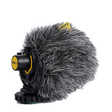 Deity V-Mic D4 Mini Video Microphone 20mph Wind Rating,Runs of 1-5V from Cameras,Phones,and Audio Recorders