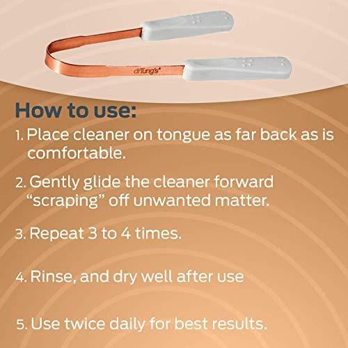 drTung's Copper Tongue Cleaner Paperboard Smart Floss 1 Pack Bundle