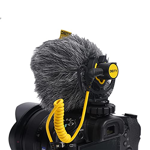 Deity V-Mic D4 Mini Video Microphone 20mph Wind Rating,Runs of 1-5V from Cameras,Phones,and Audio Recorders