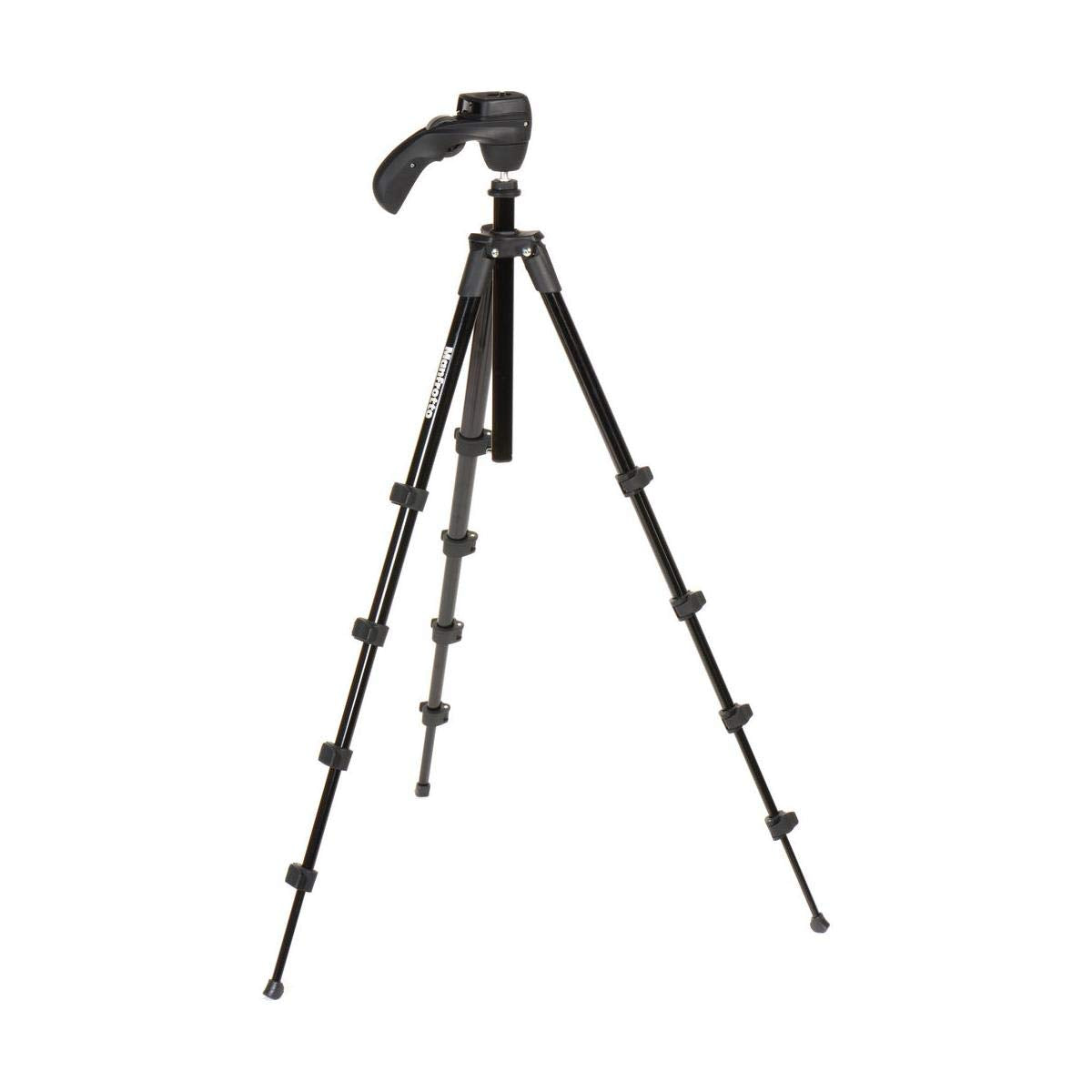 Manfrotto Compact Action Aluminum 5-Section Tripod Kit with Hybrid Head, Black (MKCOMPACTACN-BK)