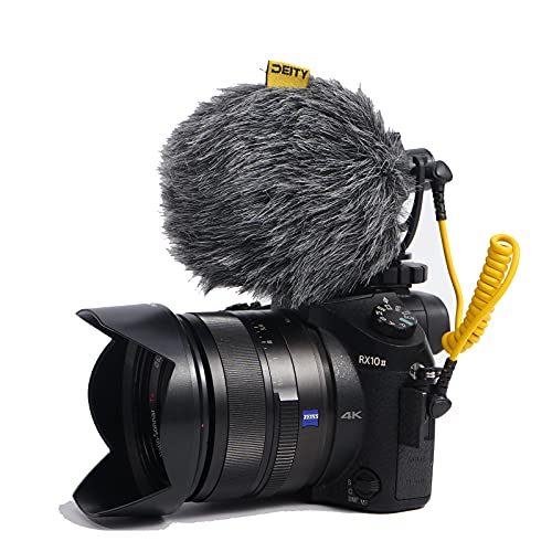 Deity V-Mic D4 Mini Video Microphone 20mph Wind Rating,Runs of 1-5V from Cameras,Phones,and Audio Recorders