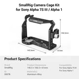 SMALLRIG Camera Cage and HDMI Cable Clamp Only for Sony Alpha 7S III / A7S III / A7SIII / A7S3-3007