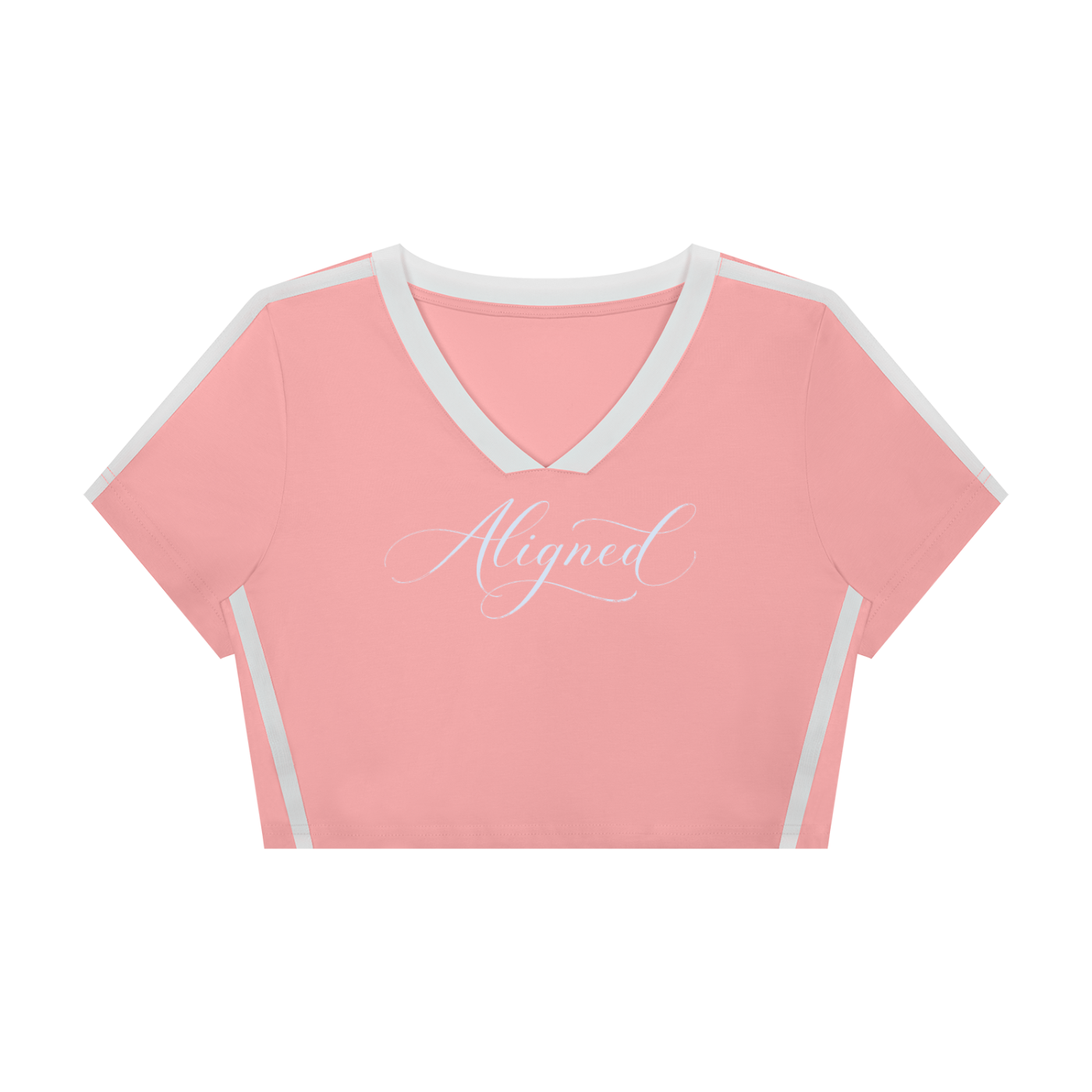 ALIGNED | Women’s Slim Fit Color Block V-neck Tee