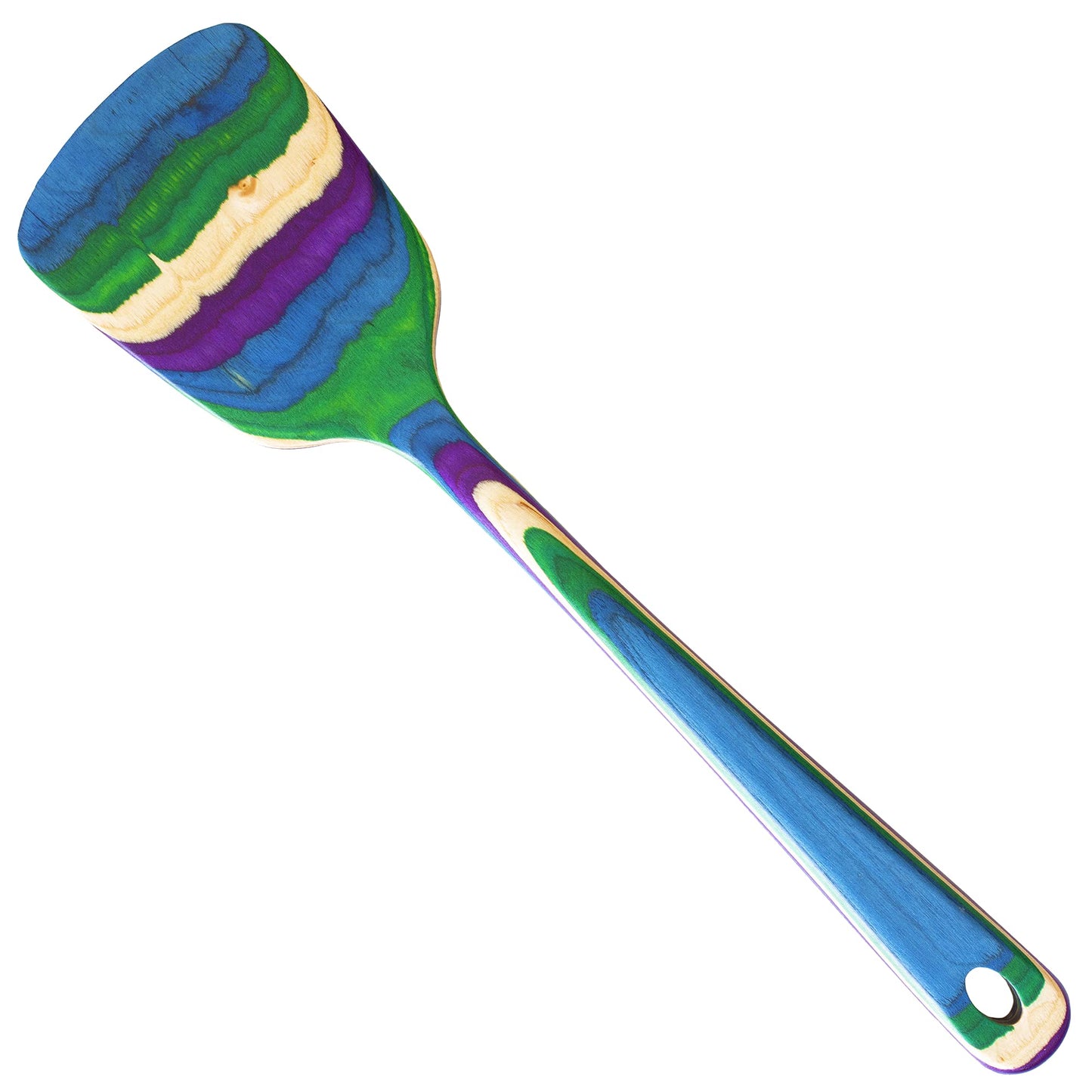 Totally Bamboo Baltique Mumbai Collection 12-1/2" Wooden Cooking Spoon, Safe for Nonstick