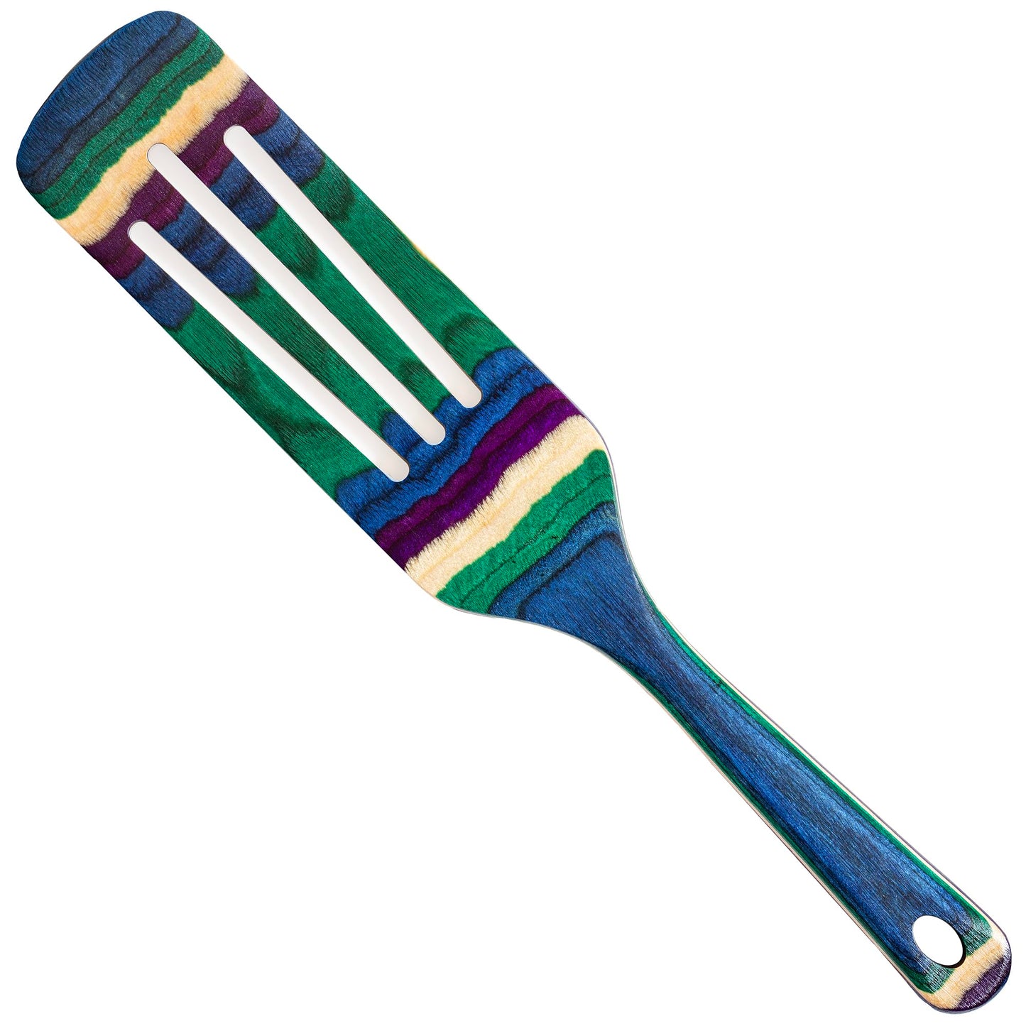 Totally Bamboo Baltique Mumbai Collection 12-1/2" Wooden Cooking Spoon, Safe for Nonstick