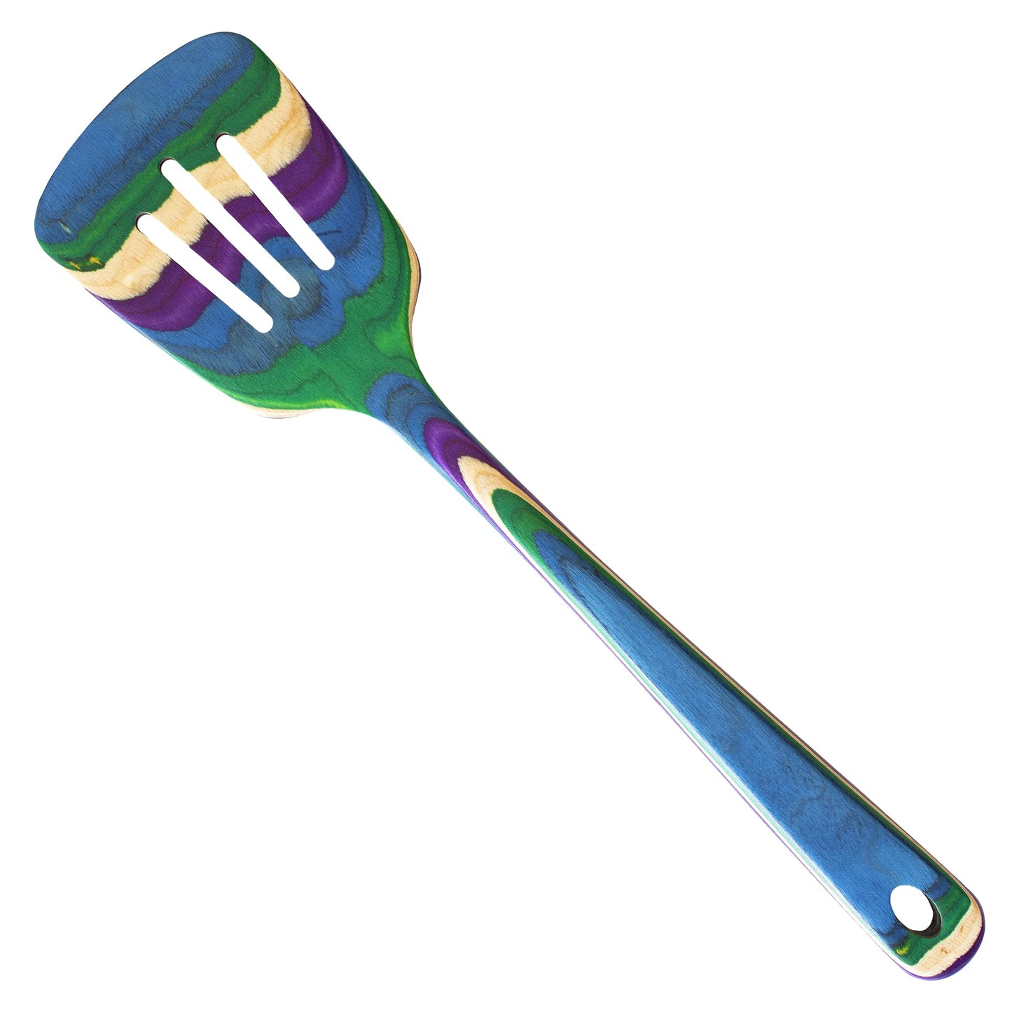 Totally Bamboo Baltique Mumbai Collection 12-1/2" Wooden Cooking Spoon, Safe for Nonstick