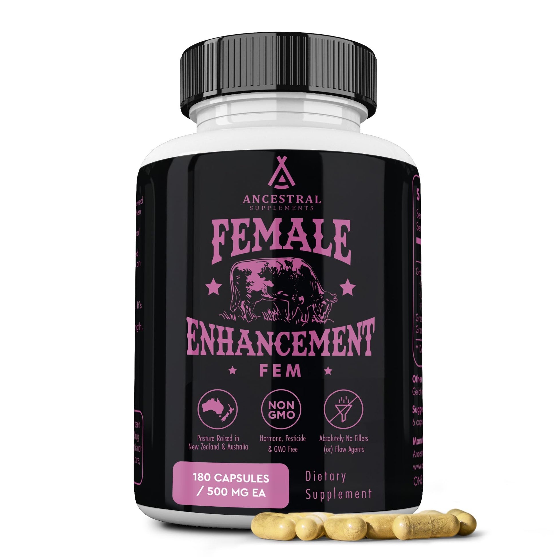 Ancestral Supplements Grass Fed Beef Liver 180 Capsules, Supports Energy Production, Detoxification, Digestion, Immunity and Full Body Wellness, Non-GMO, Freeze Dried Liver Health Supplement