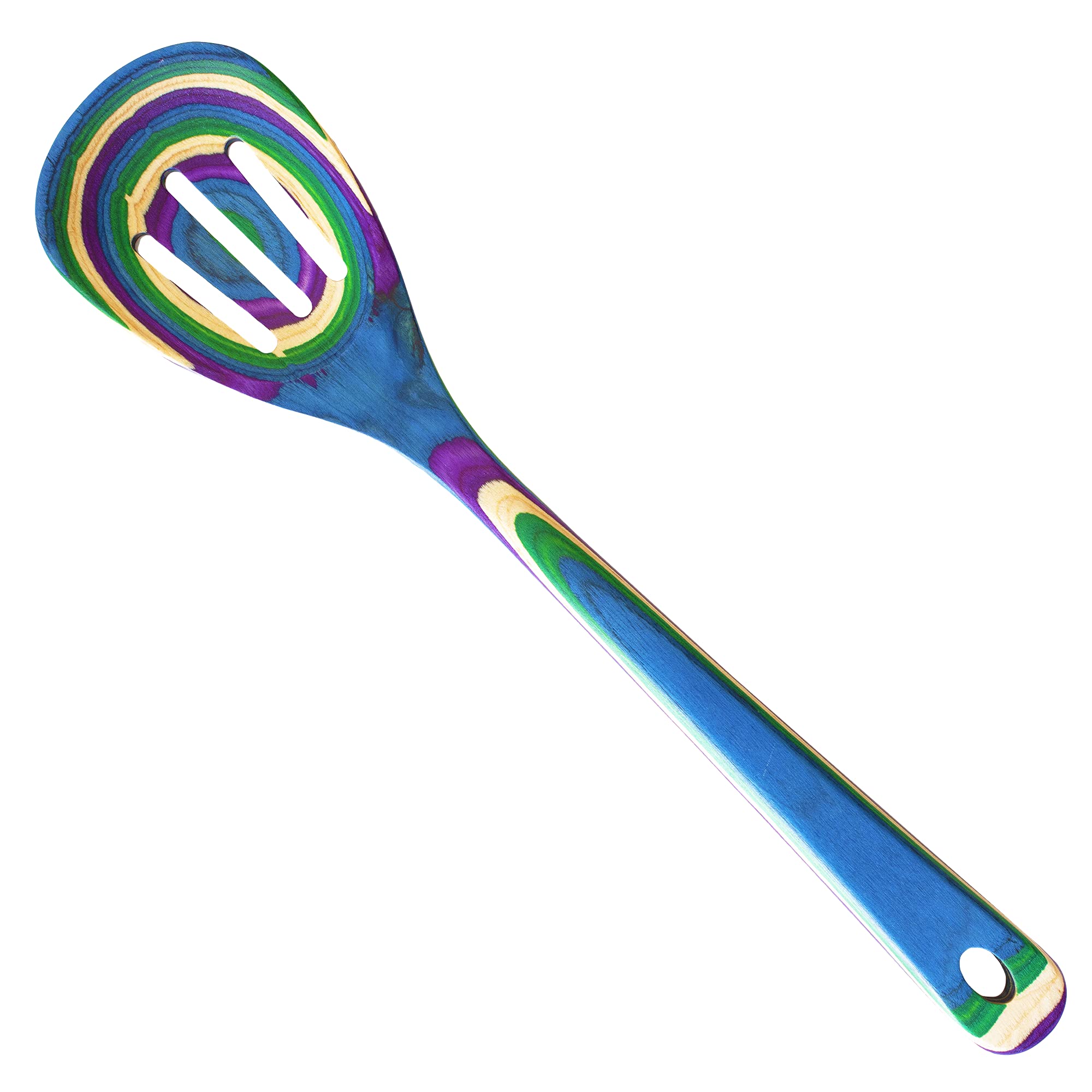 Totally Bamboo Baltique Mumbai Collection 12-1/2" Wooden Cooking Spoon, Safe for Nonstick