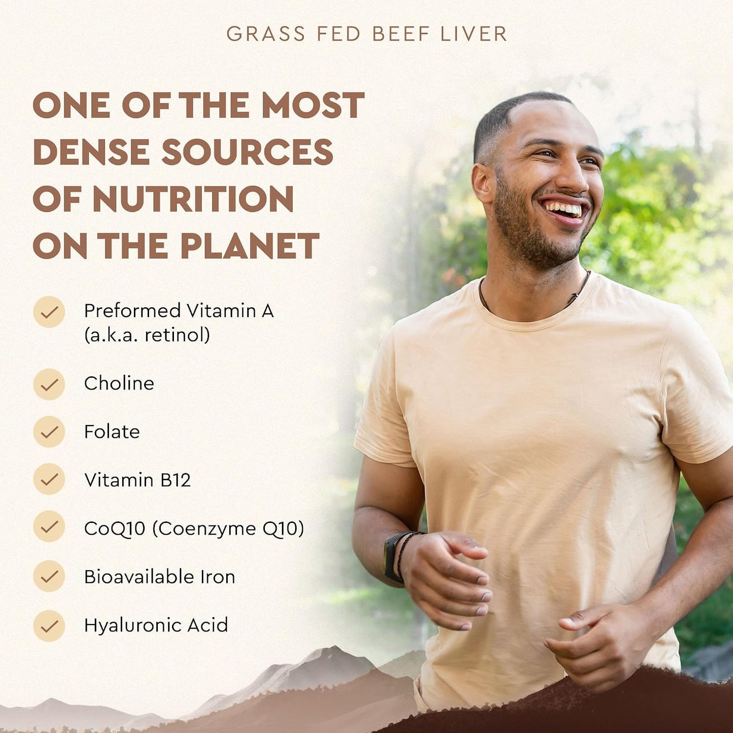 Ancestral Supplements Grass Fed Beef Liver 180 Capsules, Supports Energy Production, Detoxification, Digestion, Immunity and Full Body Wellness, Non-GMO, Freeze Dried Liver Health Supplement