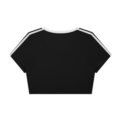 Aligned | Women’s Slim Fit Color Block V-neck Tee
