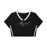 ALIGNED | Women’s Slim Fit Color Block V-neck Tee