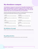 My abundance compass guided reflection page preview