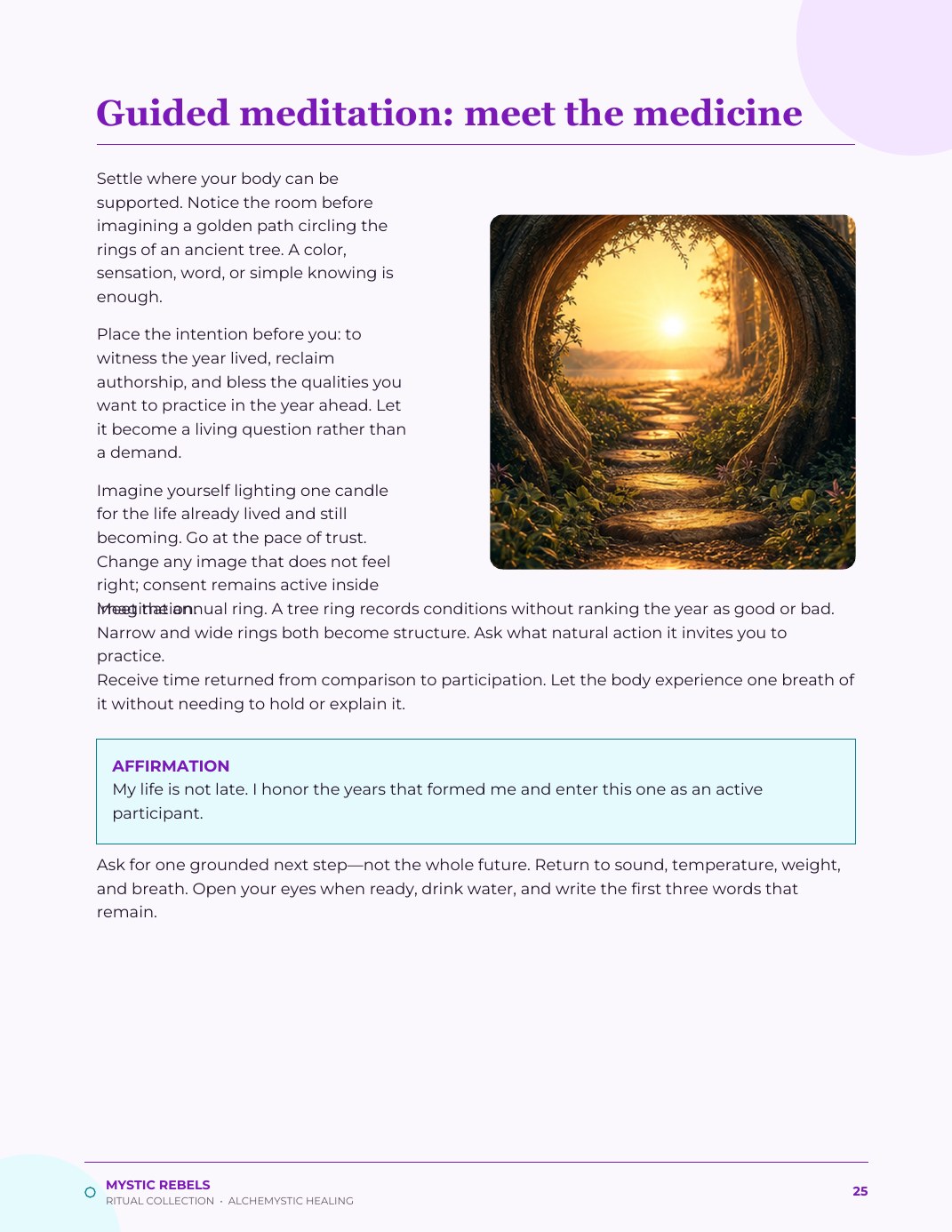 The guided meditation inside The Personal New Year