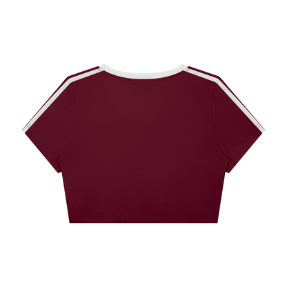 Aligned | Women’s Slim Fit Color Block V-neck Tee