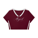 ALIGNED | Women’s Slim Fit Color Block V-neck Tee