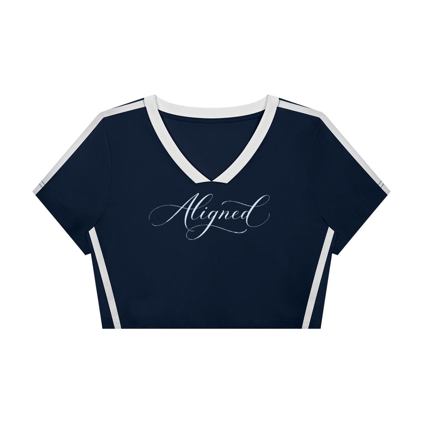 ALIGNED | Women’s Slim Fit Color Block V-neck Tee