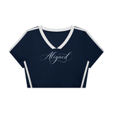 ALIGNED | Women’s Slim Fit Color Block V-neck Tee