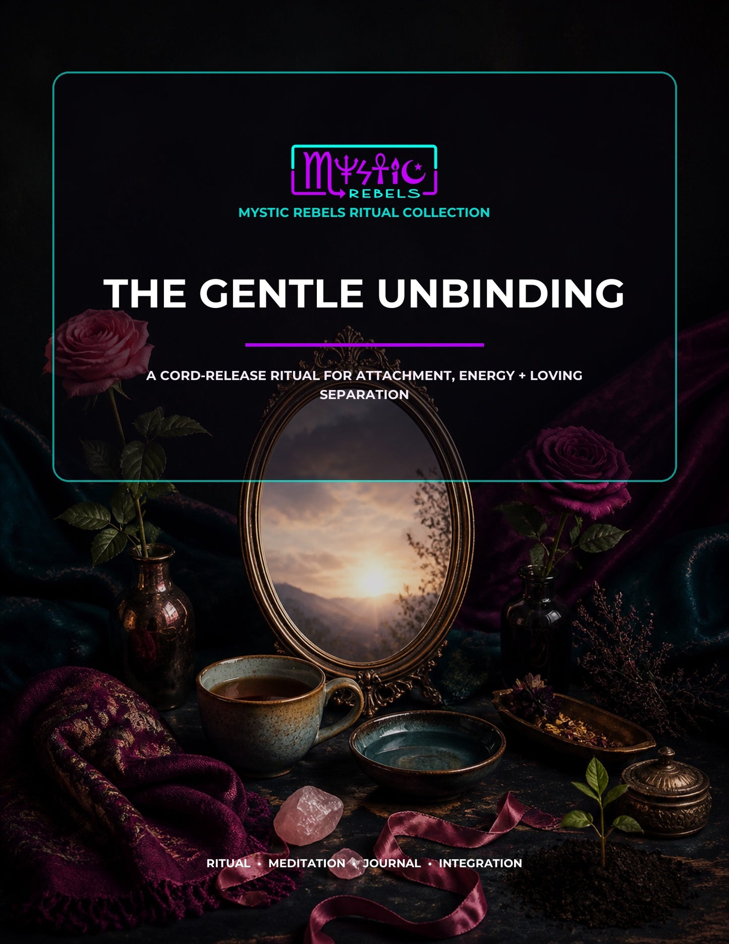 The Gentle Unbinding ritual guide cover by Mystic Rebels
