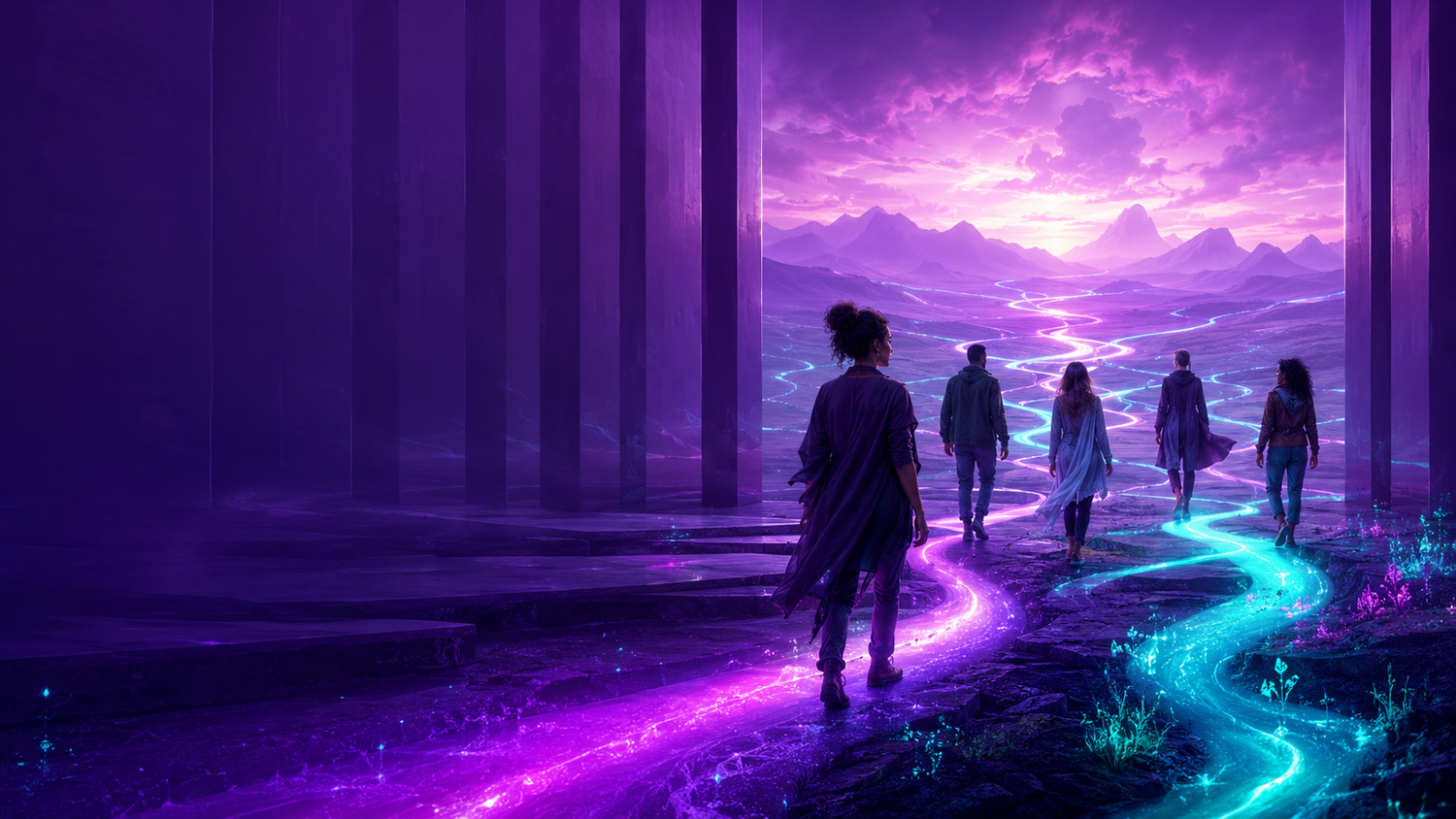 A diverse group choosing wider luminous paths beyond rigid inherited assumptions