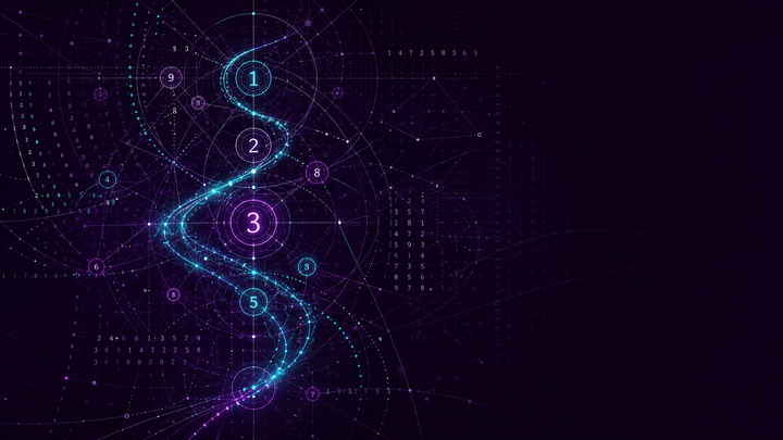 Numerical nodes, measured relationships, and repeating pathways in a violet pattern laboratory
