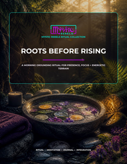 Roots Before Rising ritual guide cover by Mystic Rebels