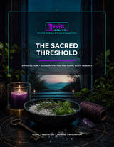The Sacred Threshold ritual guide cover by Mystic Rebels