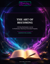 The Art of Becoming 30-Day Manifestation Journal cover by Mystic Rebels